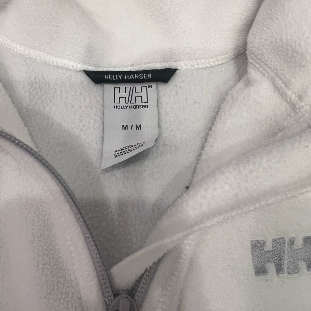 Helly Hansen Cream/White Fleece Half-Zip Pullover - Picture 2 of 3